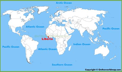 liberia in world map.